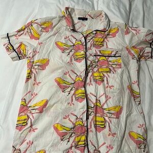 Katie Kime large PJ top of with bees
